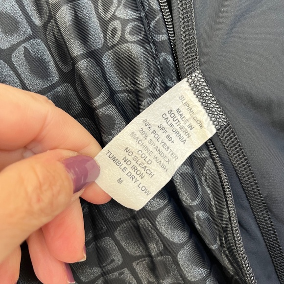 SlipIns Front Zippered Diveskin - Black Turtle Sz M - Picture 5 of 8